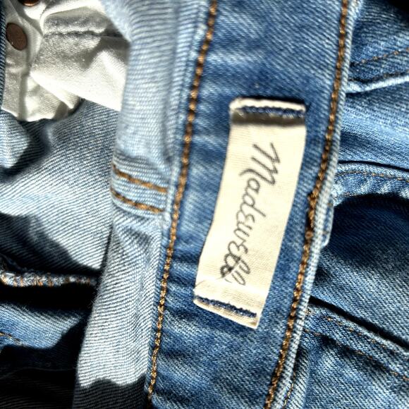 Madewell High-Rise Slim Crop Boy Jeans Size 26 Boyfriend Relaxed Dover Raw Hem - Picture 6 of 8